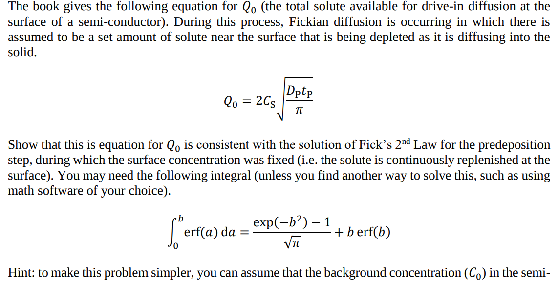 The book gives the following equation for lo (the | Chegg.com
