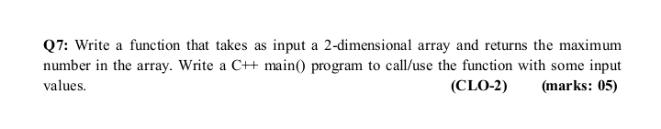 Solved Q7: Write a function that takes as input a | Chegg.com