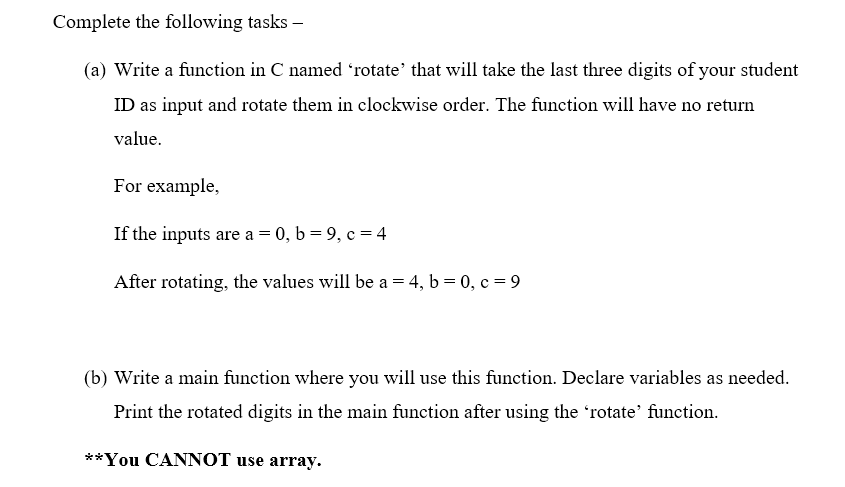 Solved Complete the following tasks - (a) Write a function | Chegg.com