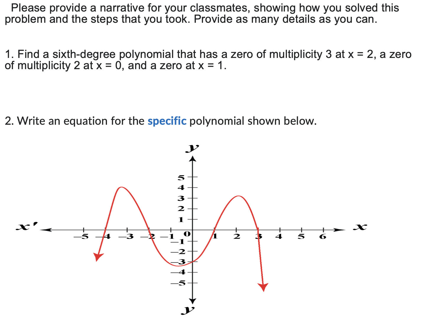 Solved Please provide a narrative for your classmates, | Chegg.com
