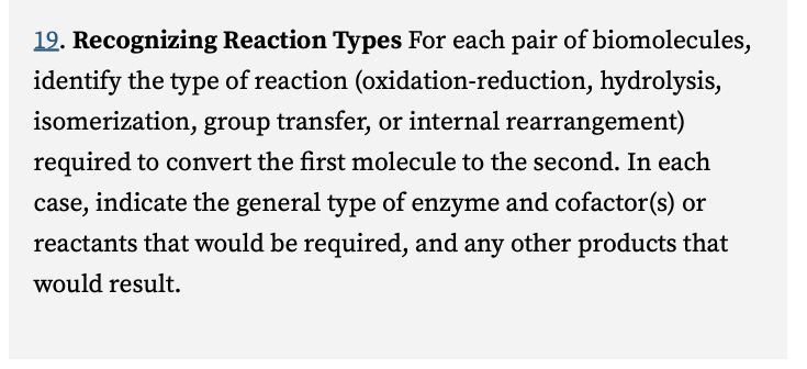 Solved 19. Recognizing Reaction Types For each pair of | Chegg.com