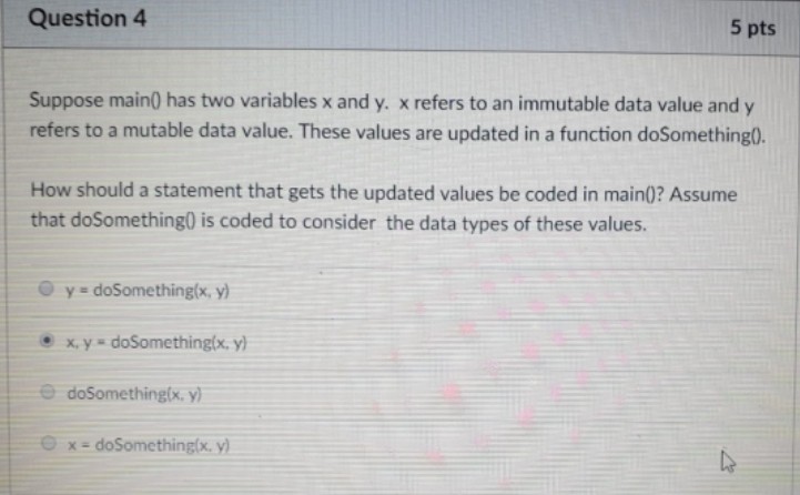 Solved Question 5 5 pts Which is the best data type to store | Chegg.com