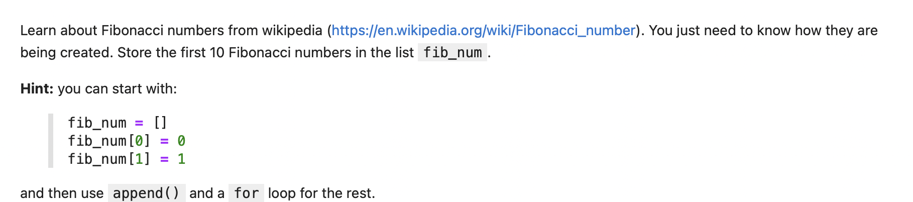 Solved Learn about Fibonacci numbers from wikipedia | Chegg.com