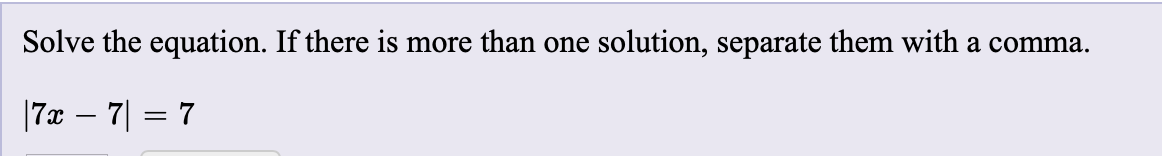 Solved Solve the equation. If there is more than one | Chegg.com