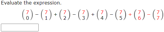 Solved Evaluate the expression. (7) - (1) +() - (3) + (á) – | Chegg.com
