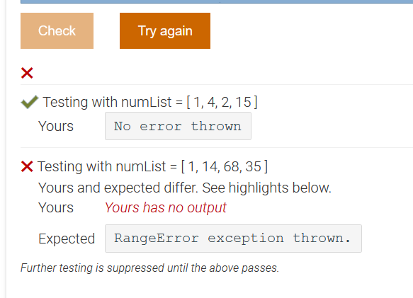 Solved JAVASCRIPT: Throw a RangeError exception if any of