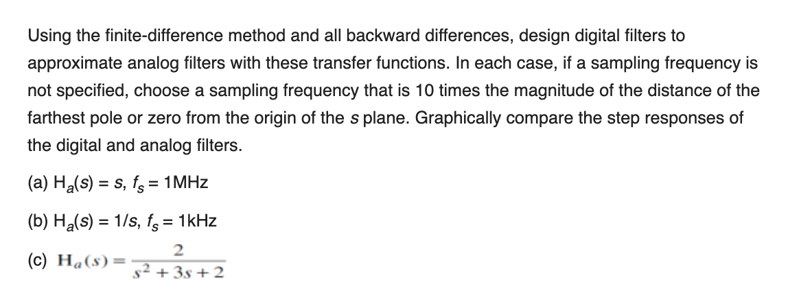 Solved Using the finite-difference method and all backward | Chegg.com