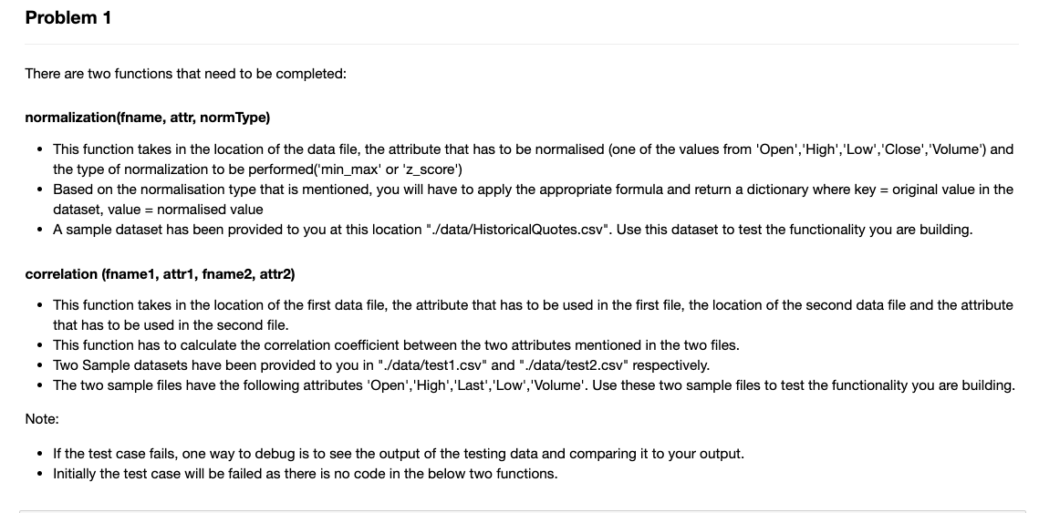 Solved In python please. Please note the dataset file paths | Chegg.com