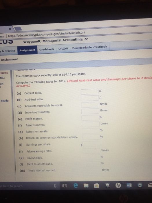Solved Weygandt, Managerial Accounting, 7e Assignment NtG&hellip;