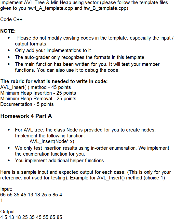 solved-implement-avl-tree-min-heap-using-vector-please-chegg