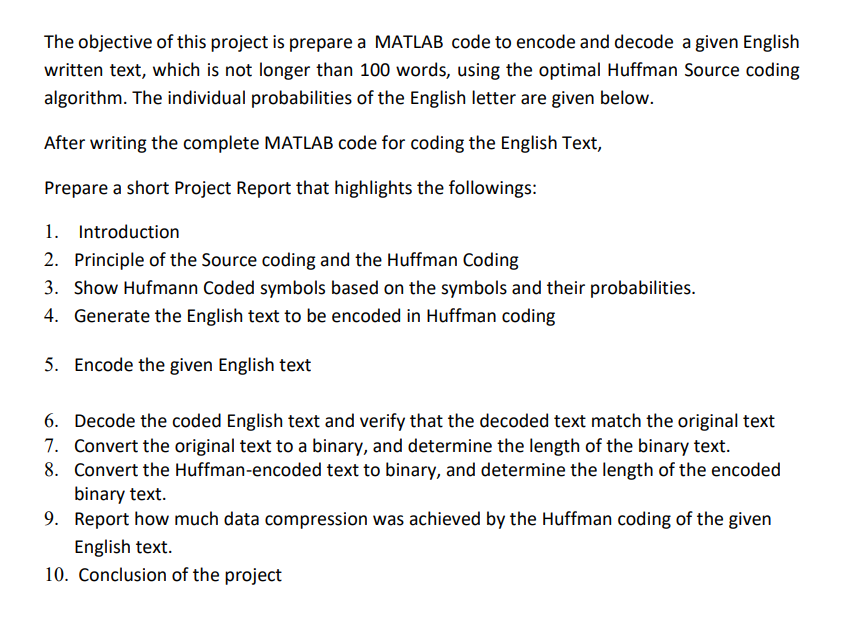 Please Write Matlab Codes And Solve Every Step One By