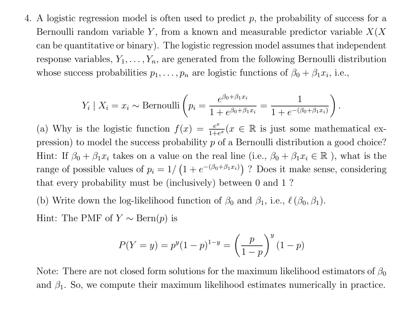 1-a-logistic-regression-model-is-often-used-to-chegg-chegg