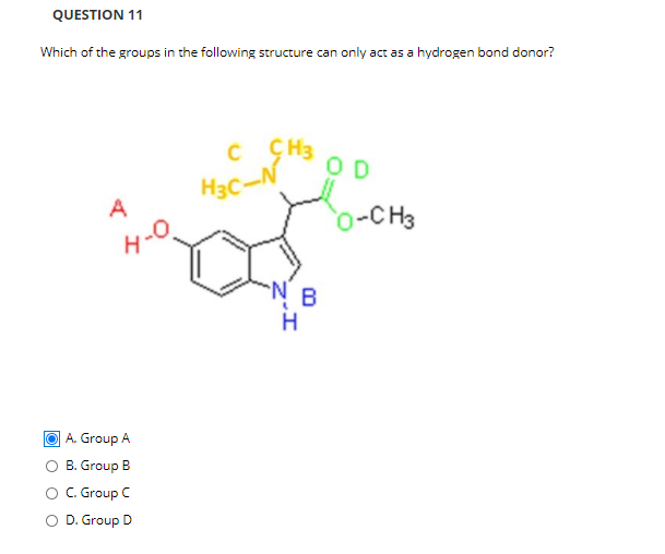 Solved QUESTION 11 Which of the groups in the following | Chegg.com