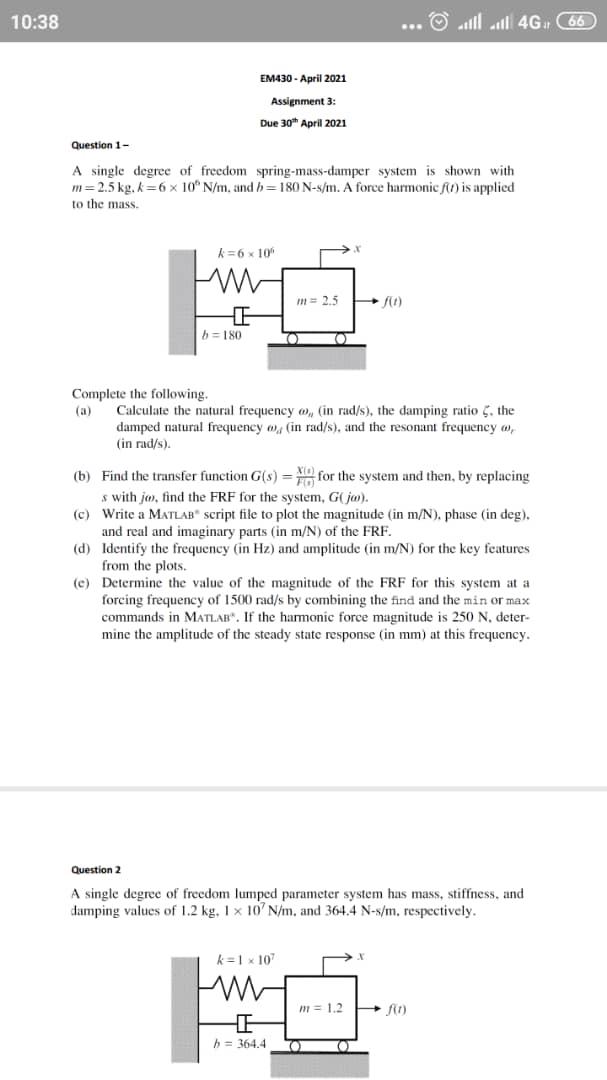 Solved (e) Write a MATLAB