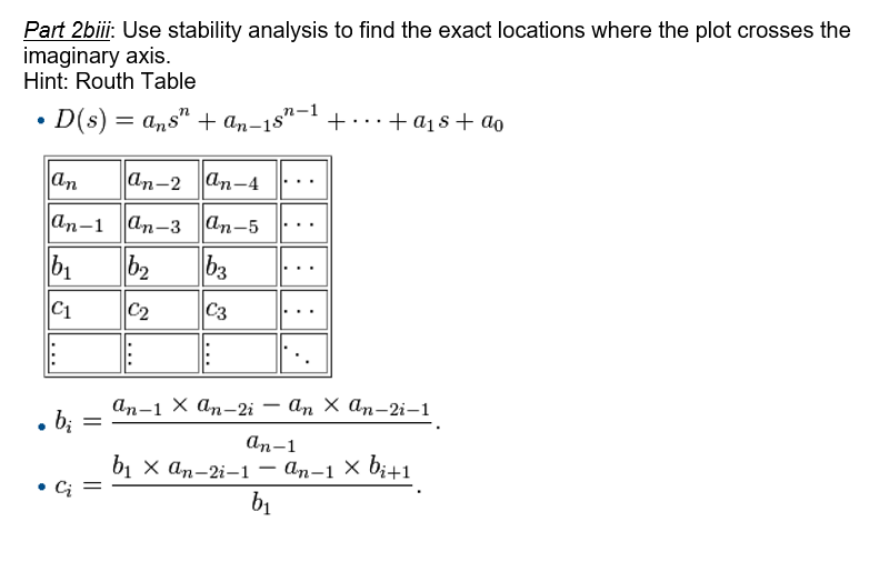 Solved Problem 2b (10 Points Total): Consider The Following | Chegg.com