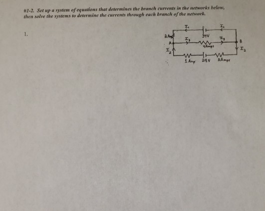 Solved #7-2. Ser up a system of equations that determines | Chegg.com