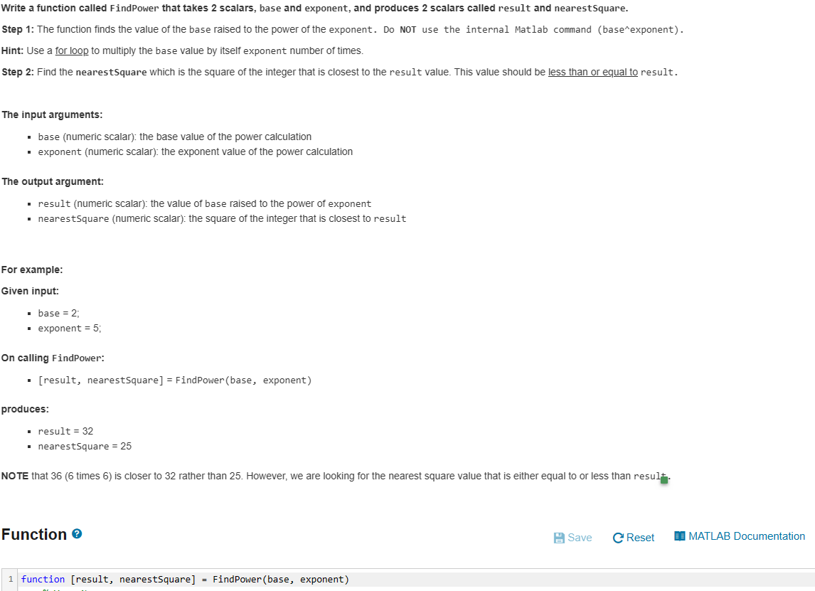 Solved Write a function called FindPower that takes 2 | Chegg.com