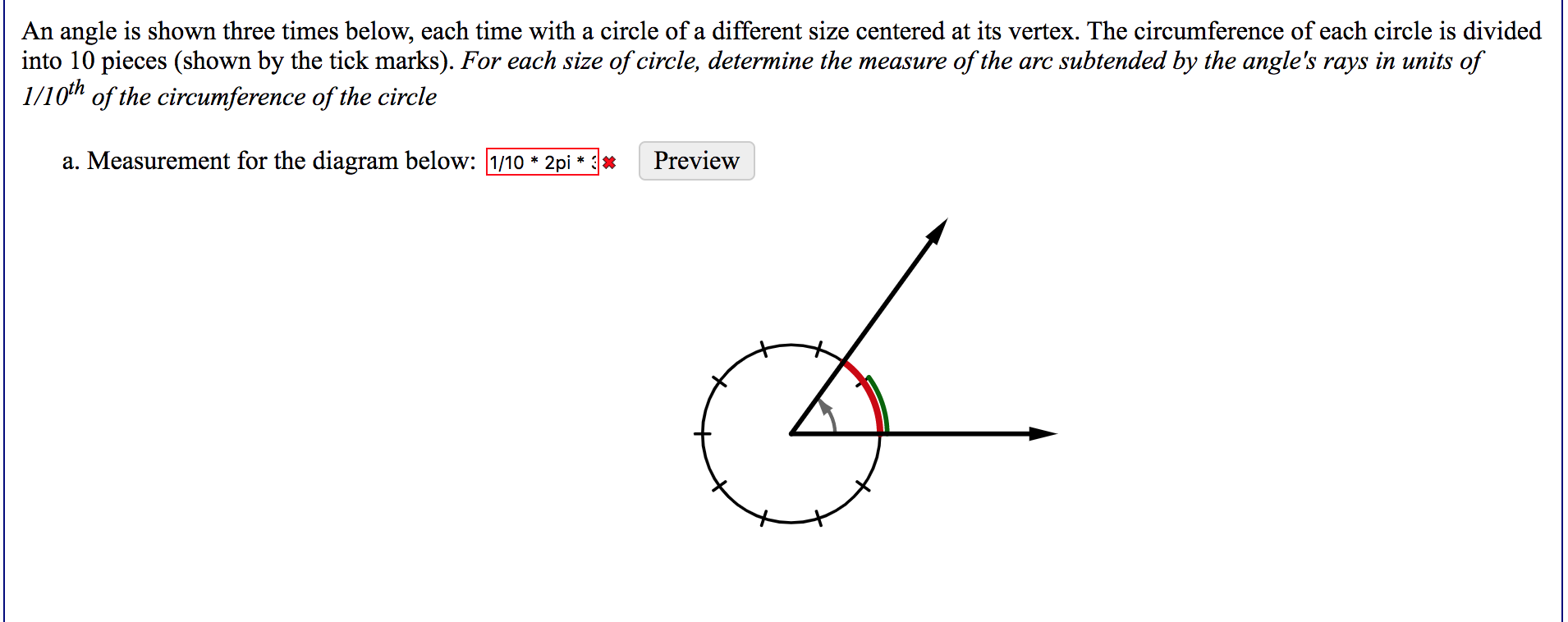 Solved An angle is shown three times below, each time with a