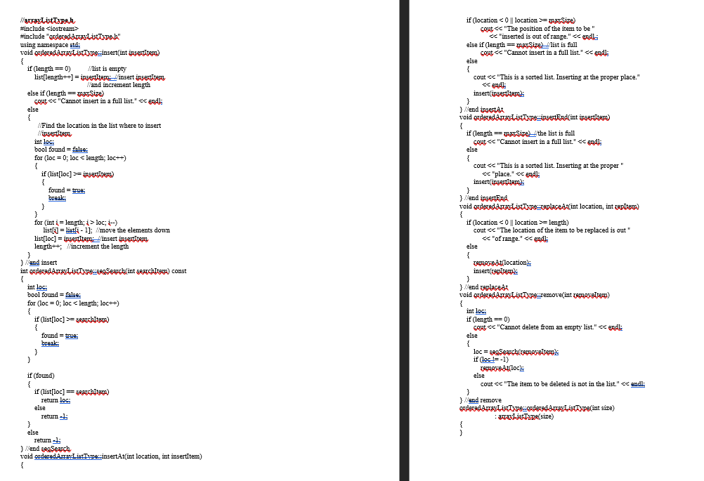 Solved Write in C++: Write the definitions of the functions | Chegg.com