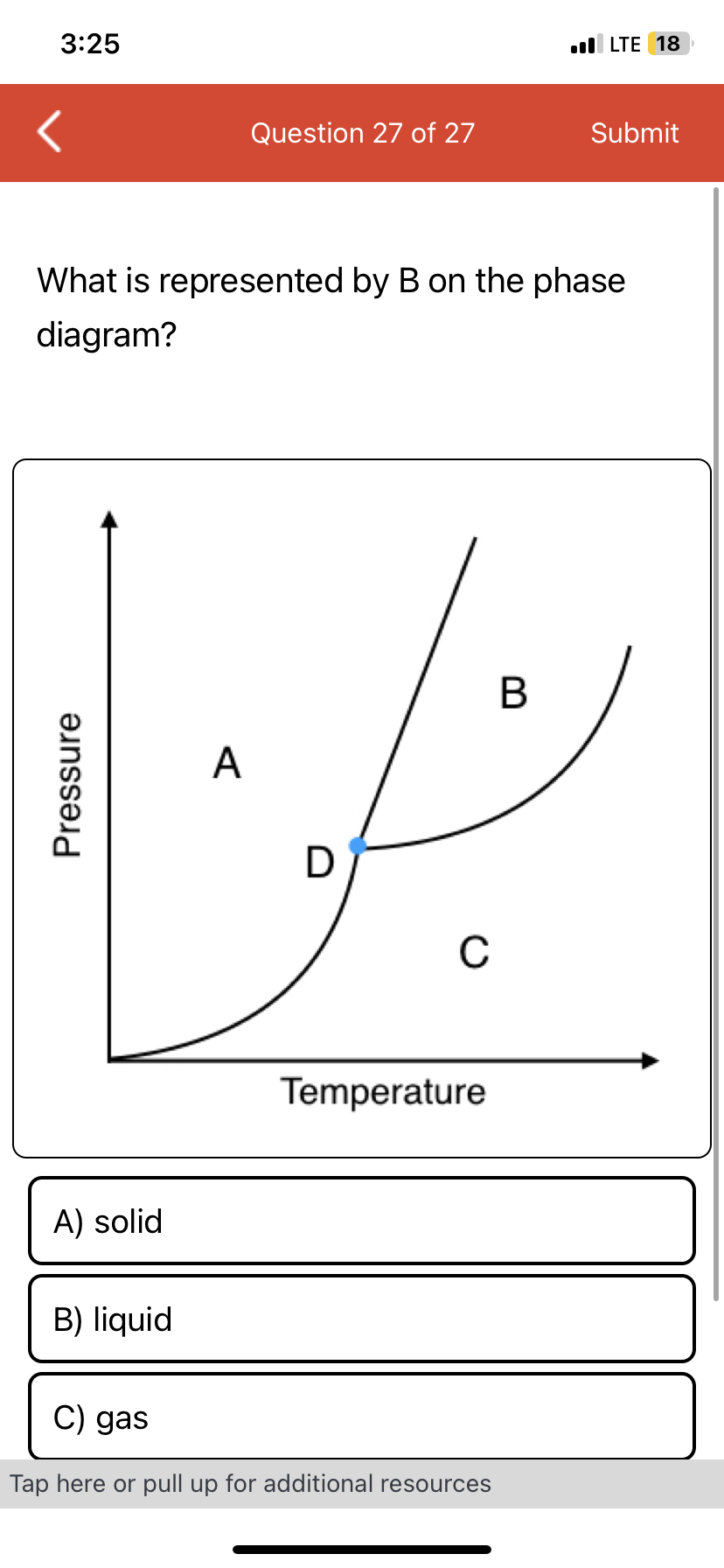 Solved What Is Represented By B On The Phase Diagram? A) | Chegg.com