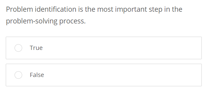 Solved Problem identification is the most important step in | Chegg.com