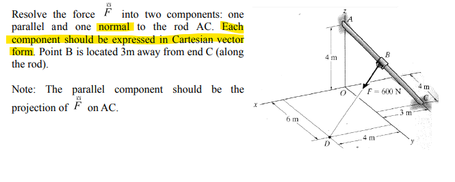 Solved I Just Need To Know How To Find The Normal Component 