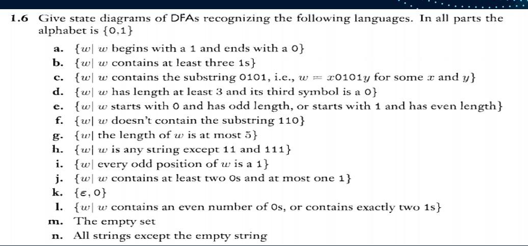 solved-1-6-give-state-diagrams-of-dfas-recognizing-the-chegg