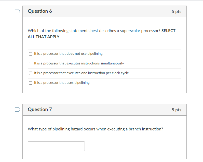Solved Question 6 5 pts Which of the following statements | Chegg.com