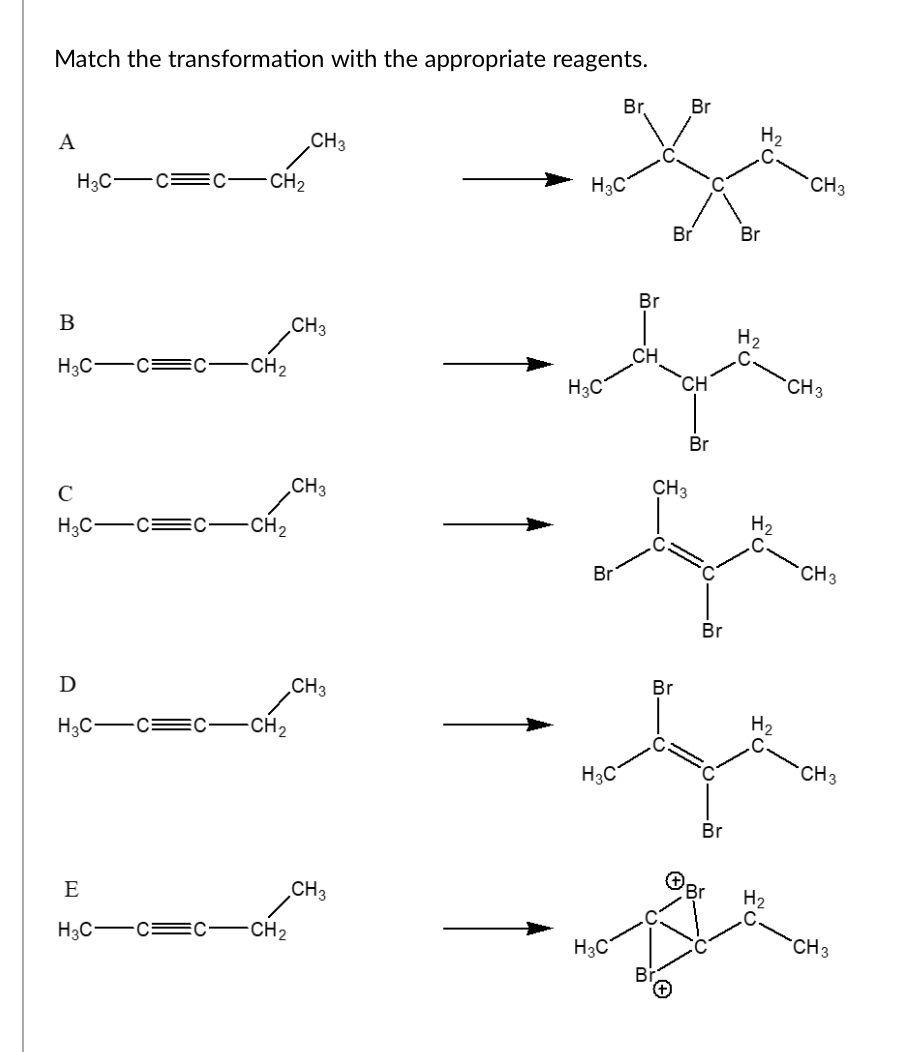 Solved 2 Equivalents of Br2 1 equivalent of Br2 this | Chegg.com ...