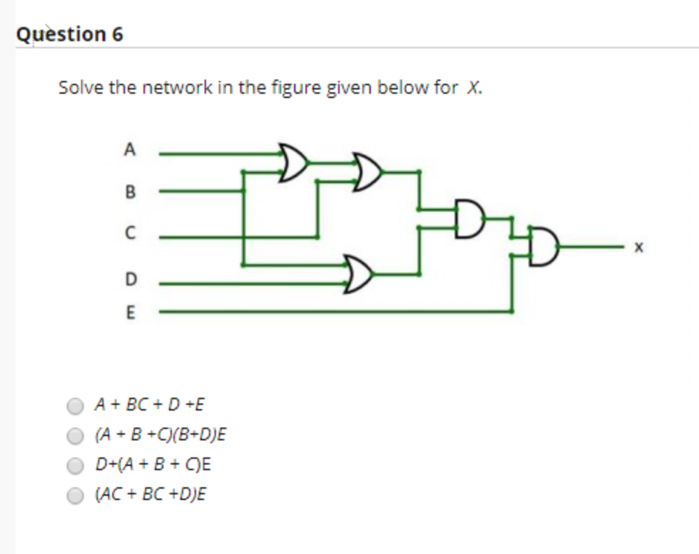 Solved Question 6 Solve The Network In The Figure Given | Chegg.com