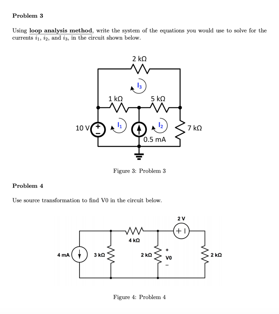 Solved Using Loop Analysis Method, Write The System Of The | Chegg.com