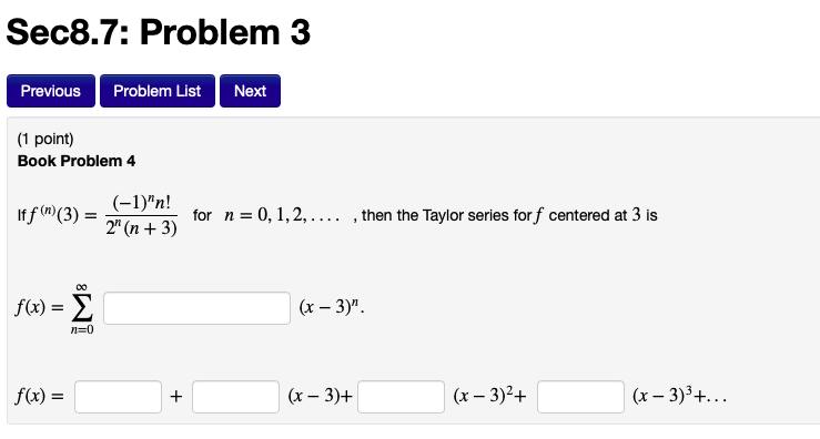 Solved Sec8.7: Problem 3 Previous Problem List Next (1 | Chegg.com