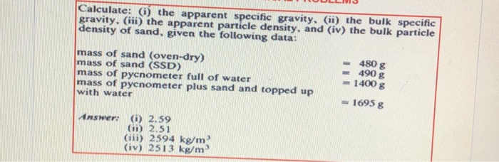 calculate-i-the-apparent-specific-gravity-ii-the-bulk-specific