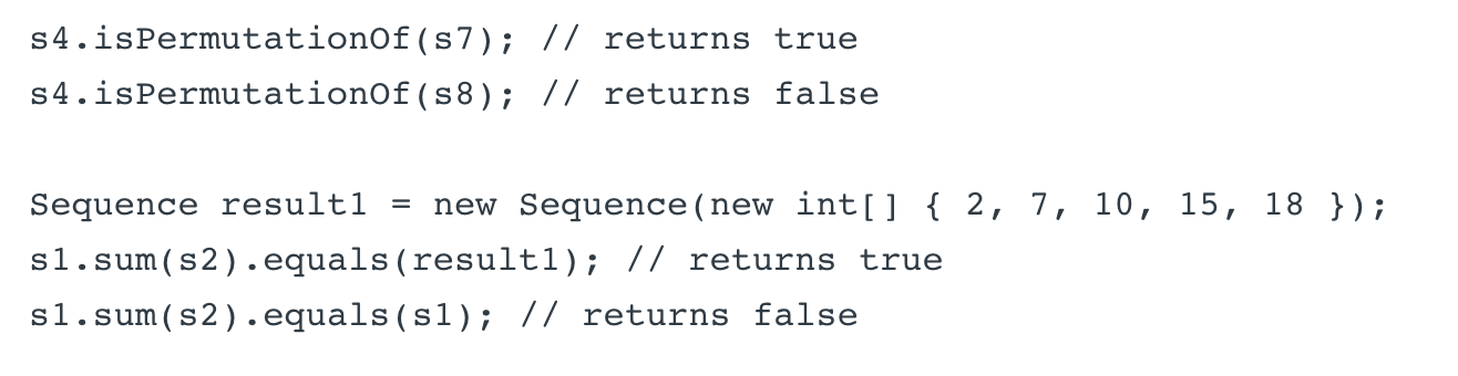Solved Problem 8: Sequence Given a Sequence class | Chegg.com
