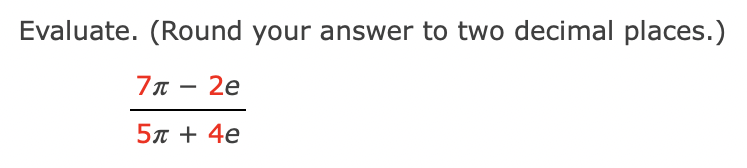 Solved Evaluate. (Round your answer to two decimal | Chegg.com