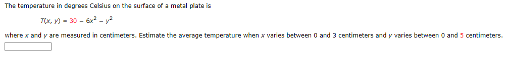 Solved The temperature in degrees Celsius on the surface of | Chegg.com