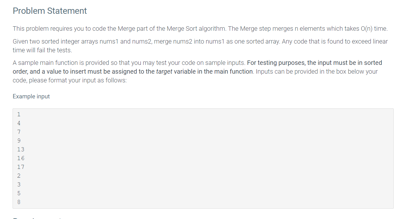 Solved Problem Statement This problem requires you to code | Chegg.com