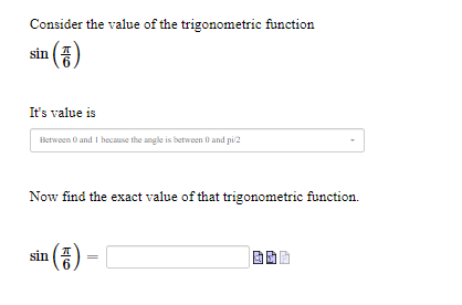 Solved Consider the value of the trigonometric function | Chegg.com