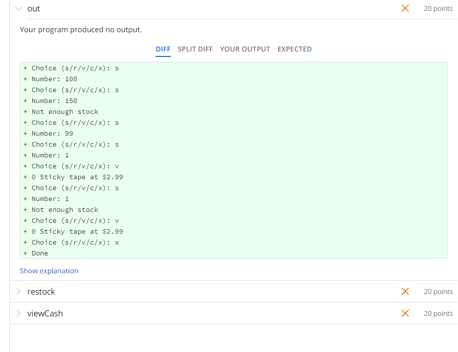 Solved escription Store specification: A store sells one | Chegg.com