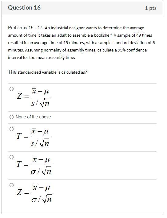 Solved Question 15 1 Pts Problems 15 - 17: An Industrial | Chegg.com