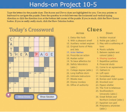 Solved You have been given a web app for a crossword puzzle | Chegg.com