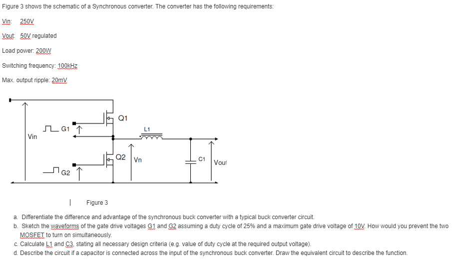 Figure 3 shows the schematic of a Synchronous | Chegg.com