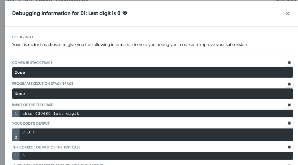 Solved Read from standard input until the EOF. Output the | Chegg.com