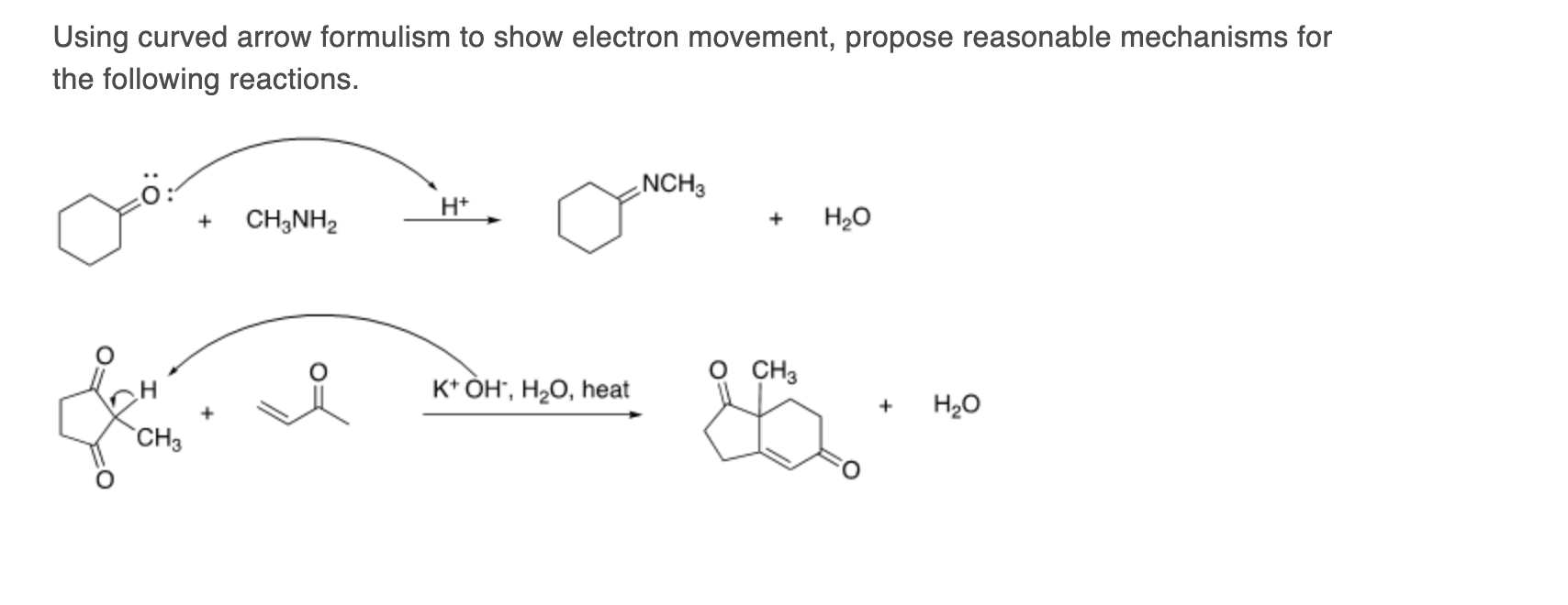 Solved Using curved arrow formulism to show electron | Chegg.com