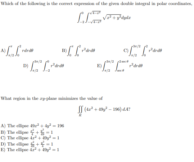 Solved Which of the following is the correct expression of | Chegg.com