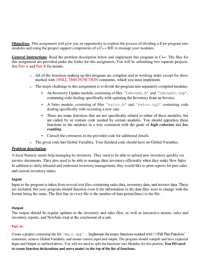 Solved Obiectives: This assignment will give you an | Chegg.com