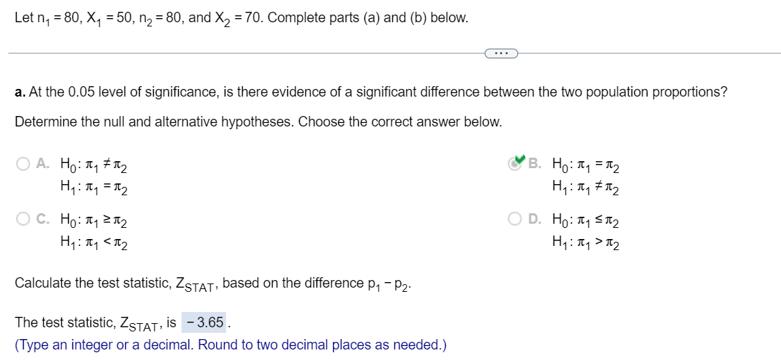 Solved Need Help Completing Part B. Part A Is Completed And | Chegg.com