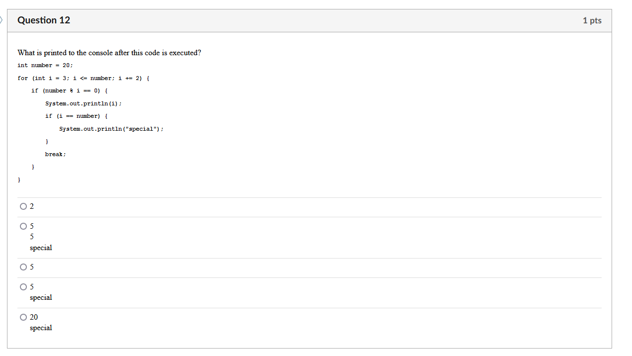 Solved How many lines are printed on the console when the | Chegg.com