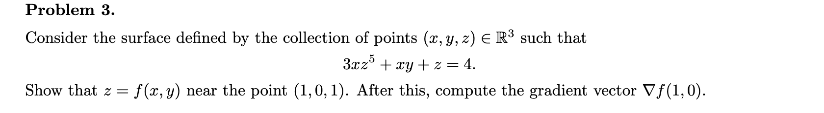 Solved Consider the surface defined by the collection of | Chegg.com