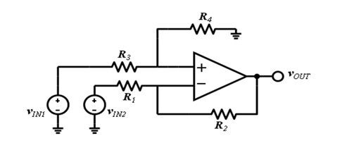 Solved *) Consider the Difference Amplifier circuit in the | Chegg.com